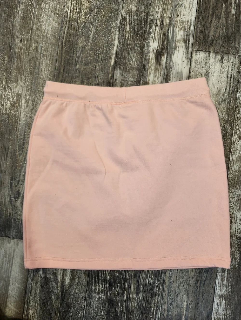 American Apparel California Fleece Mini Skirt – XL – Peach Drawstring Sporty Cas
